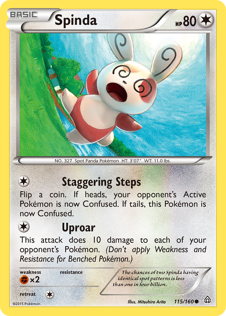 Spinda (115/160) [XY: Primal Clash] | Dragon's Lair Comics and Fantasy Houston TX