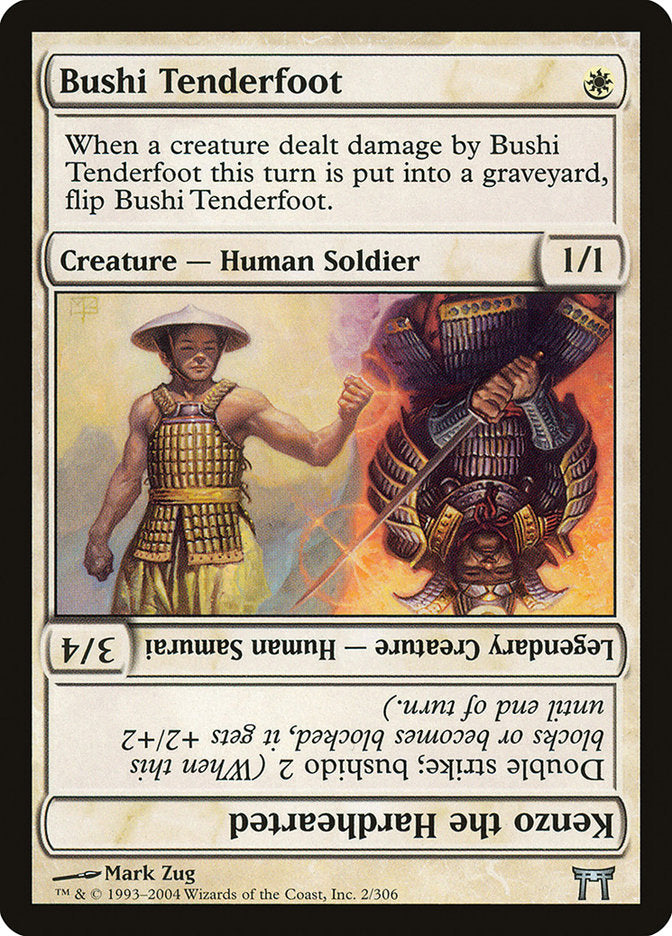 Bushi Tenderfoot // Kenzo the Hardhearted [Champions of Kamigawa] | Dragon's Lair Comics and Fantasy Houston TX