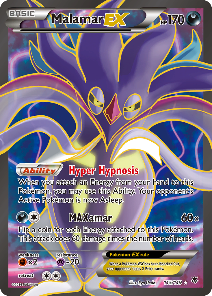 Malamar EX (115/119) [XY: Phantom Forces] | Dragon's Lair Comics and Fantasy Houston TX