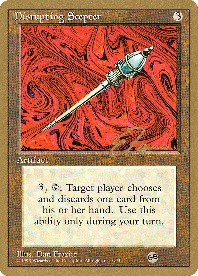 Disrupting Scepter (Eric Tam) (SB) [Pro Tour Collector Set] | Dragon's Lair Comics and Fantasy Houston TX