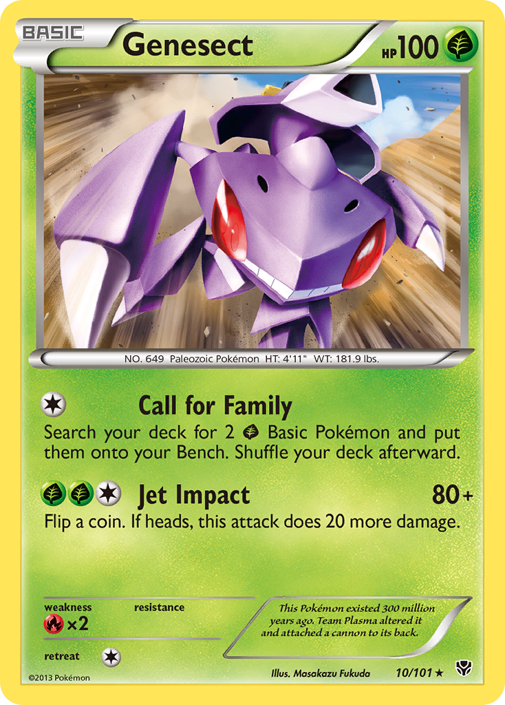 Genesect (10/101) [Black & White: Plasma Blast] | Dragon's Lair Comics and Fantasy Houston TX
