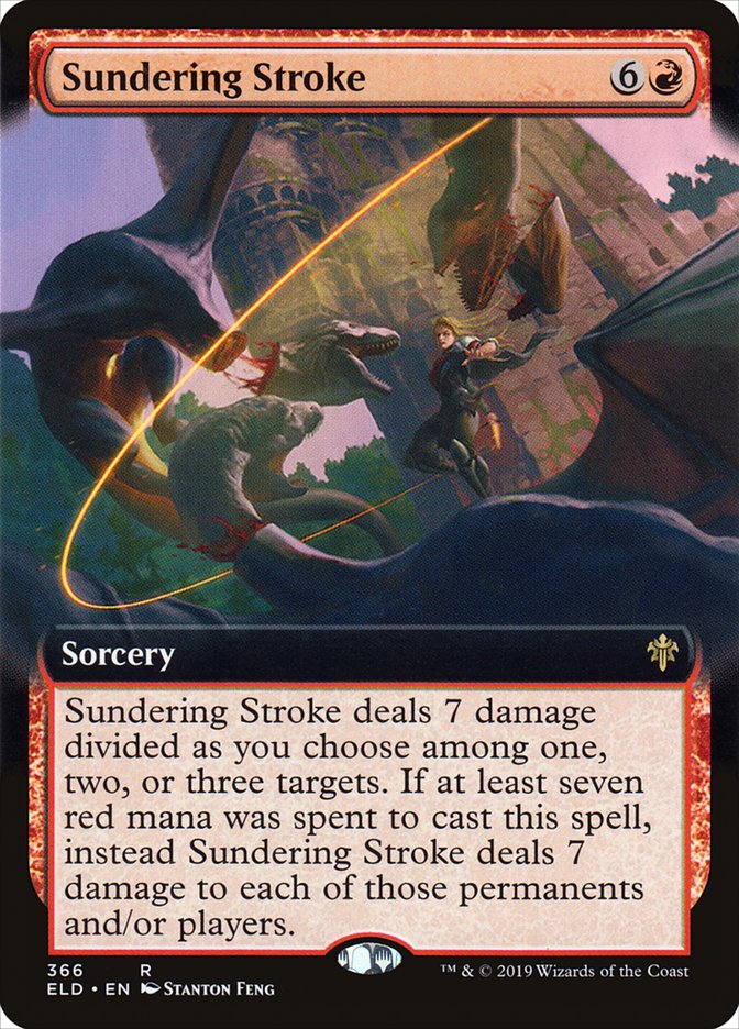 Sundering Stroke (Extended Art) [Throne of Eldraine] | Dragon's Lair Comics and Fantasy Houston TX