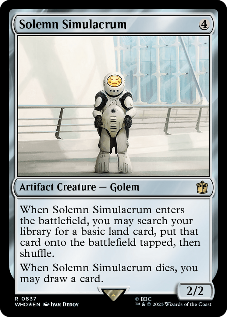 Solemn Simulacrum (Surge Foil) [Doctor Who] | Dragon's Lair Comics and Fantasy Houston TX