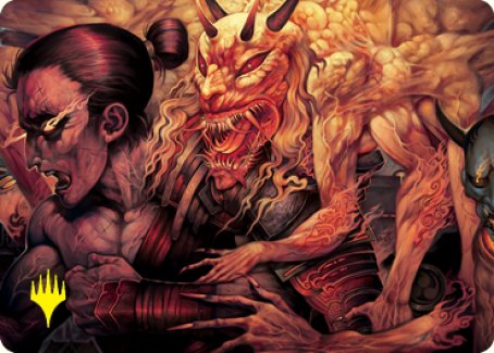 Gift of Wrath Art Card (Gold-Stamped Signature) [Kamigawa: Neon Dynasty Art Series] | Dragon's Lair Comics and Fantasy Houston TX