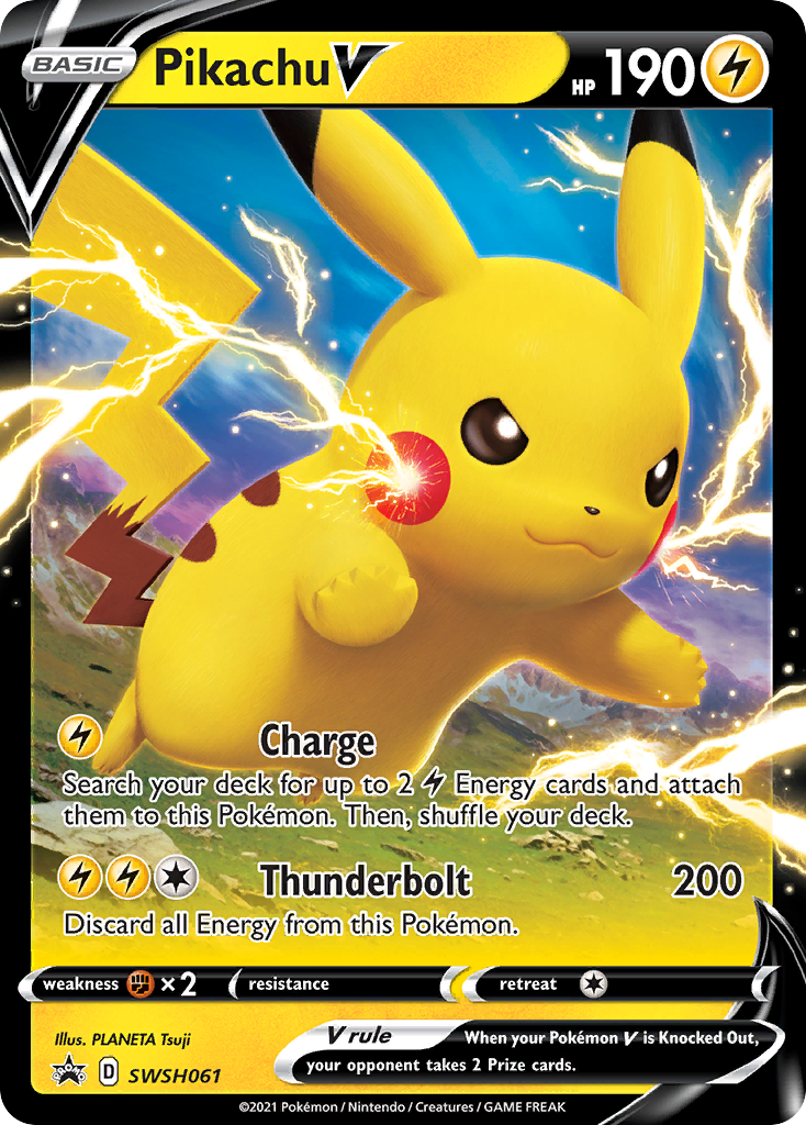 Pikachu V (SWSH061) [Sword & Shield: Black Star Promos] | Odin's Place