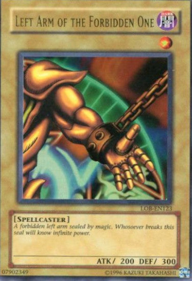Left Arm of the Forbidden One [LOB-EN123] Ultra Rare | Dragon's Lair Comics and Fantasy Houston TX