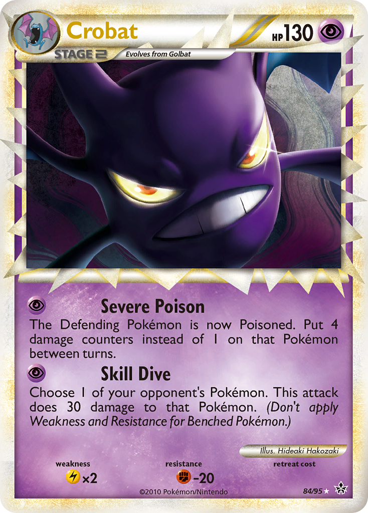 Crobat (84/95) [HeartGold & SoulSilver: Unleashed] | Dragon's Lair Comics and Fantasy Houston TX