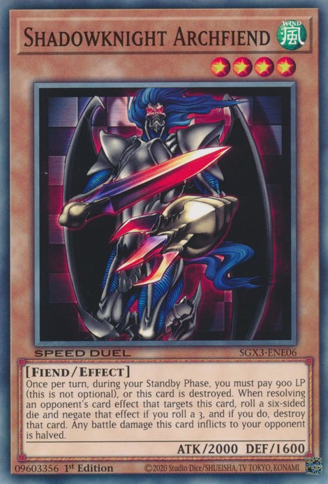 Shadowknight Archfiend [SGX3-ENE06] Common | Dragon's Lair Comics and Fantasy Houston TX