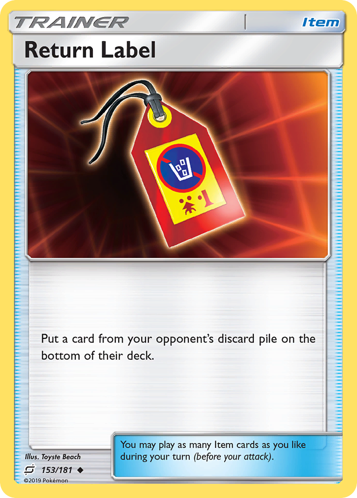 Return Label (153/181) [Sun & Moon: Team Up] | Dragon's Lair Comics and Fantasy Houston TX