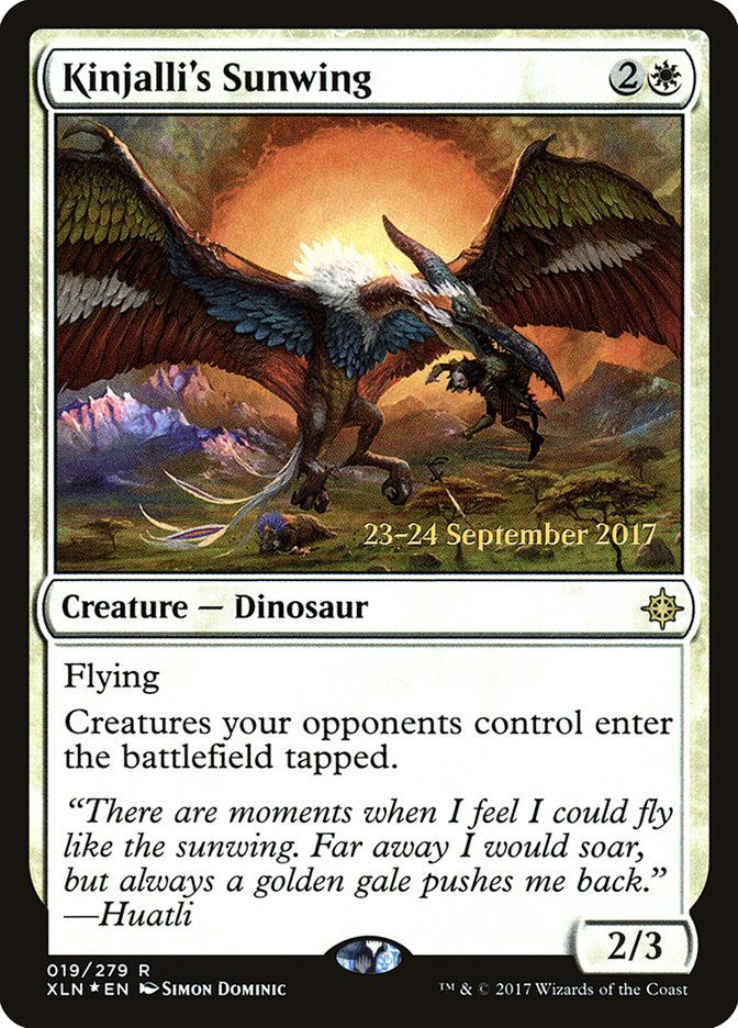 Kinjalli's Sunwing [Ixalan Prerelease Promos] | Dragon's Lair Comics and Fantasy Houston TX