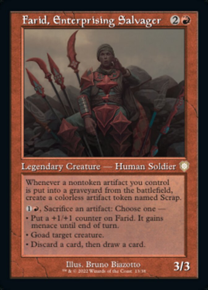 Farid, Enterprising Salvager (Retro) [The Brothers' War Commander] | Dragon's Lair Comics and Fantasy Houston TX