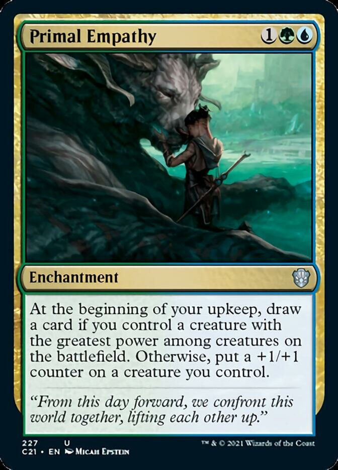 Primal Empathy [Commander 2021] | Dragon's Lair Comics and Fantasy Houston TX