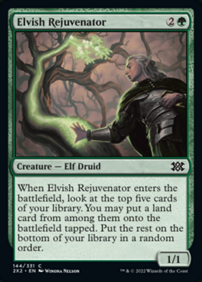 Elvish Rejuvenator [Double Masters 2022] | Dragon's Lair Comics and Fantasy Houston TX