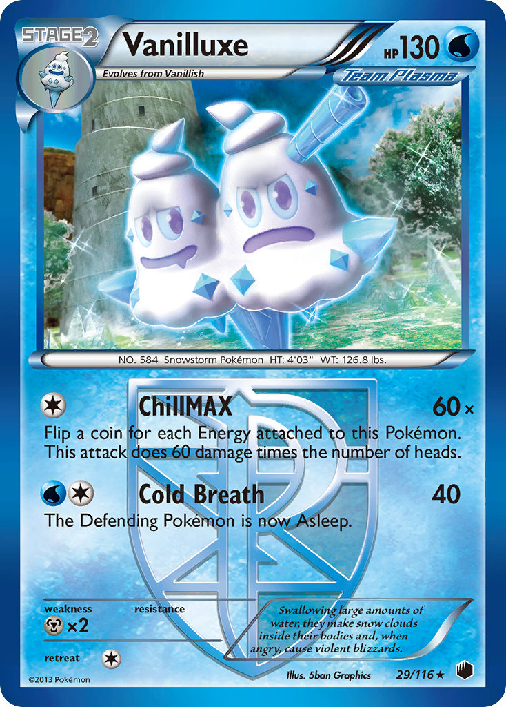 Vanilluxe (29/116) [Black & White: Plasma Freeze] | Dragon's Lair Comics and Fantasy Houston TX