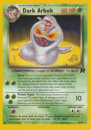 Dark Arbok (19/82) (W Stamped Promo) [Team Rocket Unlimited] | Dragon's Lair Comics and Fantasy Houston TX