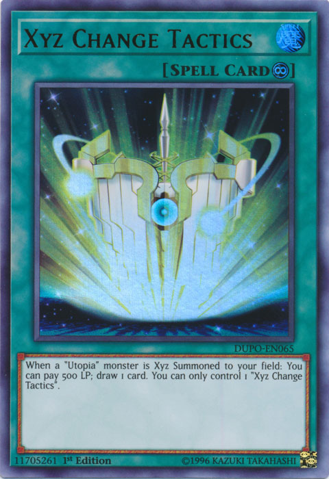 Xyz Change Tactics [DUPO-EN065] Ultra Rare | Dragon's Lair Comics and Fantasy Houston TX