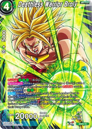 Deathless Warrior Broly (EX03-16) [Ultimate Box] | Dragon's Lair Comics and Fantasy Houston TX