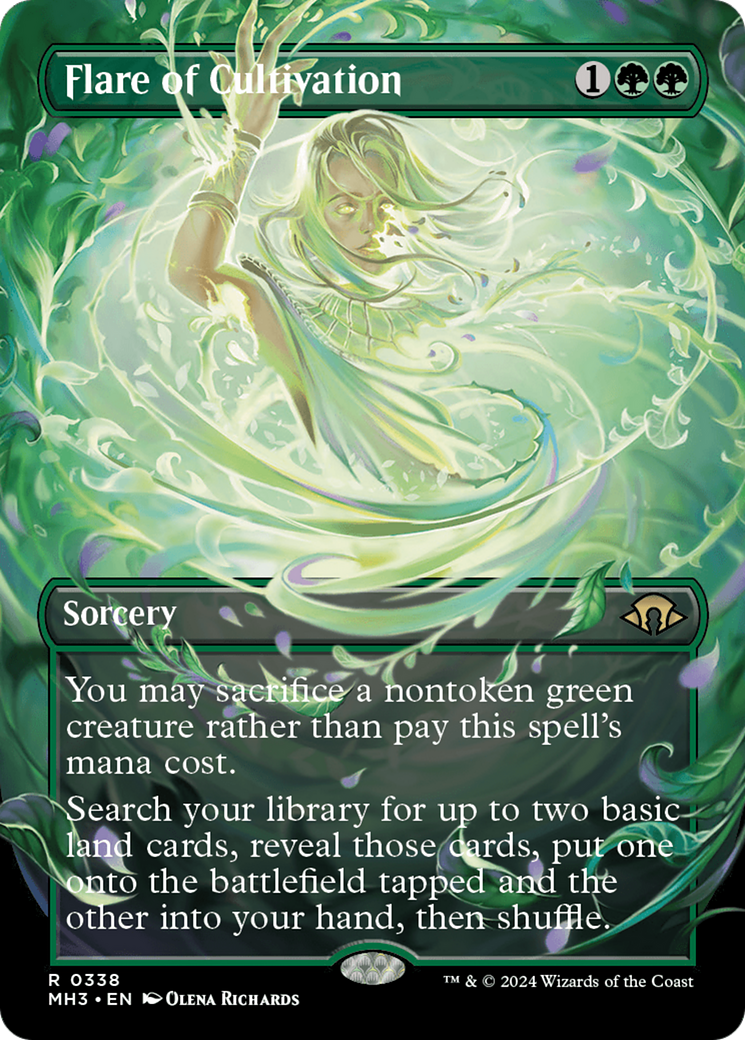 Flare of Cultivation (Borderless) [Modern Horizons 3] | Dragon's Lair Comics and Fantasy Houston TX