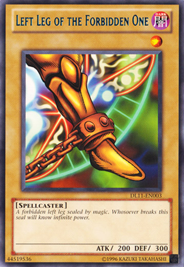 Left Leg of the Forbidden One (Blue) [DL11-EN003] Rare | Dragon's Lair Comics and Fantasy Houston TX