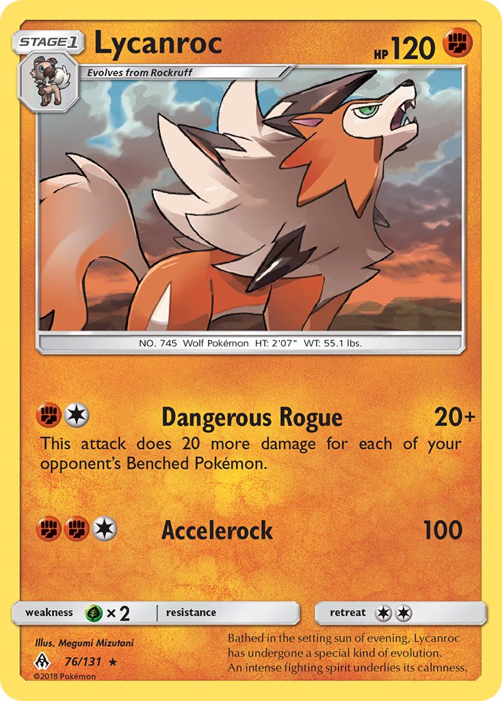 Lycanroc (76/133) (Theme Deck Exclusive) [Sun & Moon: Forbidden Light] | Dragon's Lair Comics and Fantasy Houston TX