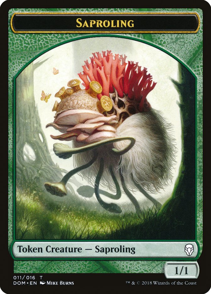 Saproling Token (011/016) [Dominaria Tokens] | Dragon's Lair Comics and Fantasy Houston TX
