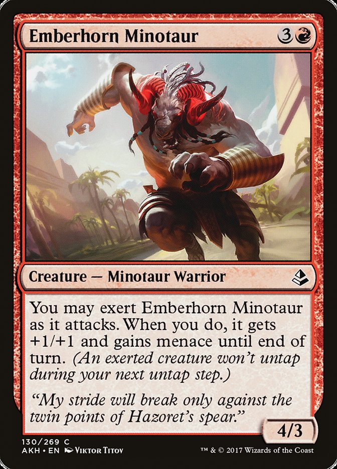 Emberhorn Minotaur [Amonkhet] | Dragon's Lair Comics and Fantasy Houston TX