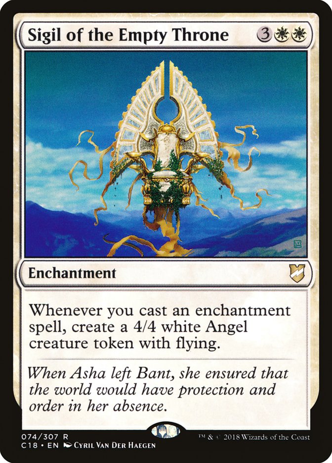 Sigil of the Empty Throne [Commander 2018] | Dragon's Lair Comics and Fantasy Houston TX