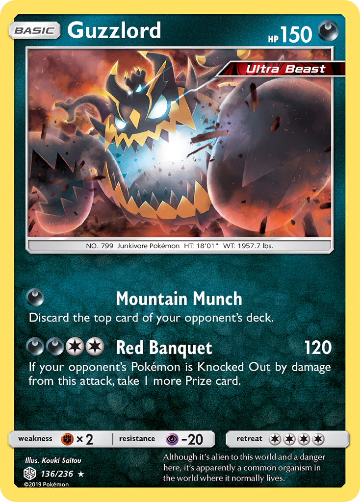 Guzzlord (136/236) [Sun & Moon: Cosmic Eclipse] | Dragon's Lair Comics and Fantasy Houston TX