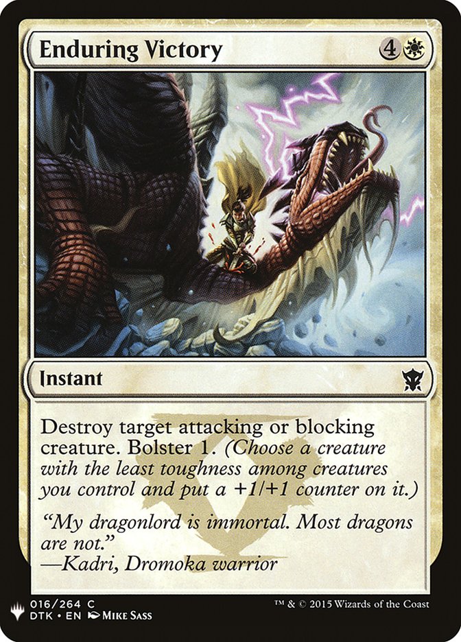 Enduring Victory [Mystery Booster] | Dragon's Lair Comics and Fantasy Houston TX