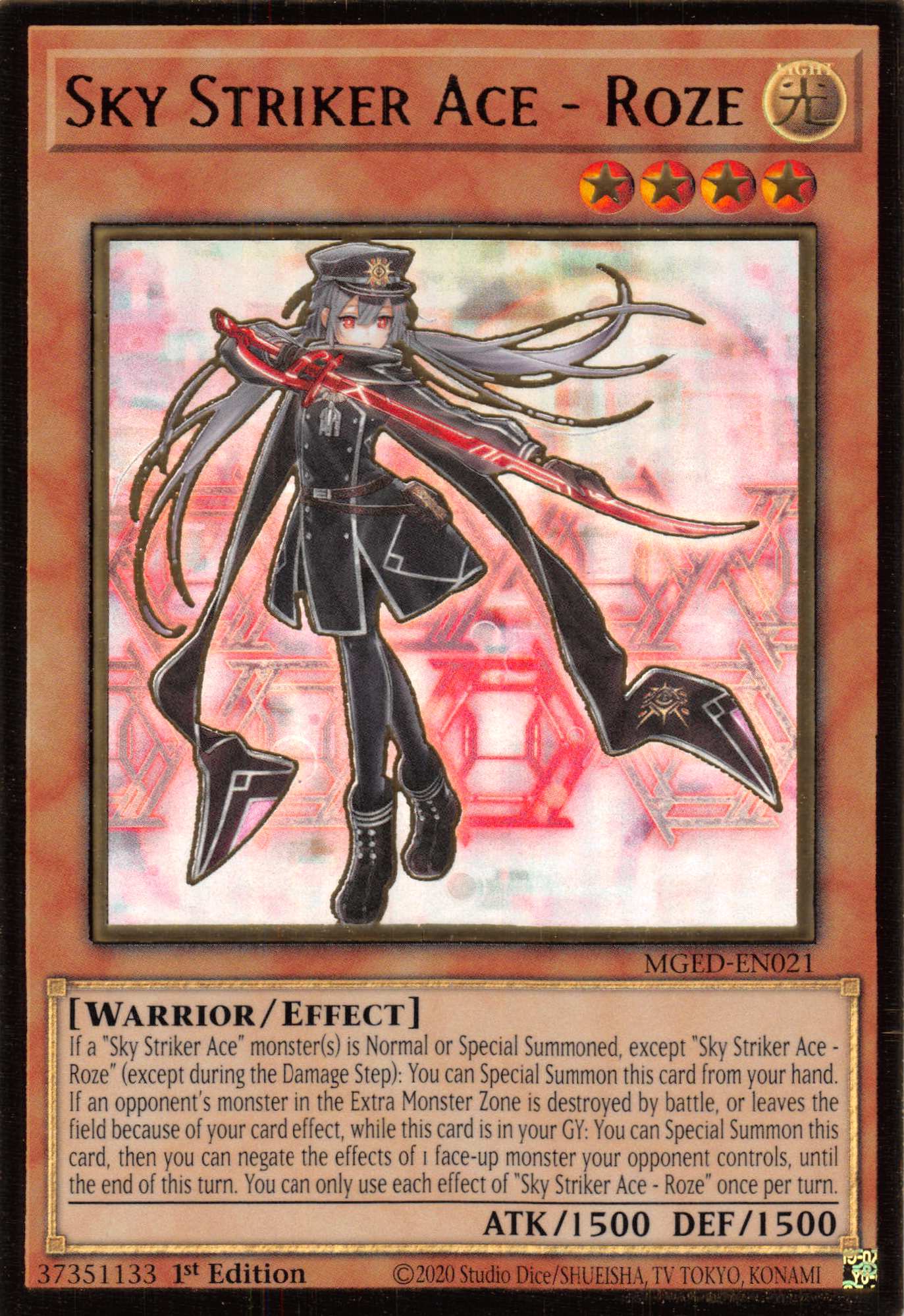 Sky Striker Ace - Roze [MGED-EN021] Gold Rare | Dragon's Lair Comics and Fantasy Houston TX