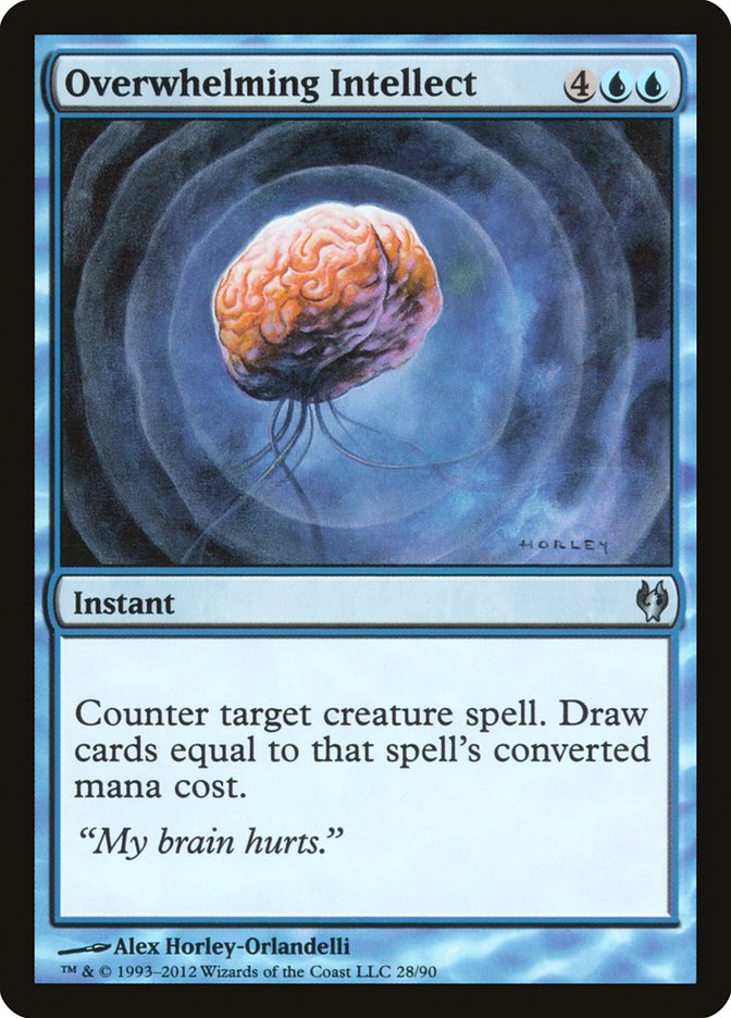 Overwhelming Intellect [Duel Decks: Izzet vs. Golgari] | Dragon's Lair Comics and Fantasy Houston TX