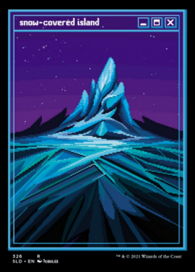 Snow-Covered Island (Foil Etched) [Secret Lair Drop Series] | Dragon's Lair Comics and Fantasy Houston TX