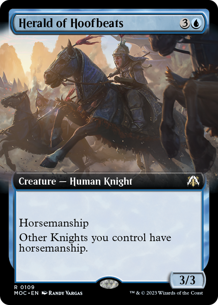Herald of Hoofbeats (Extended Art) [March of the Machine Commander] | Dragon's Lair Comics and Fantasy Houston TX
