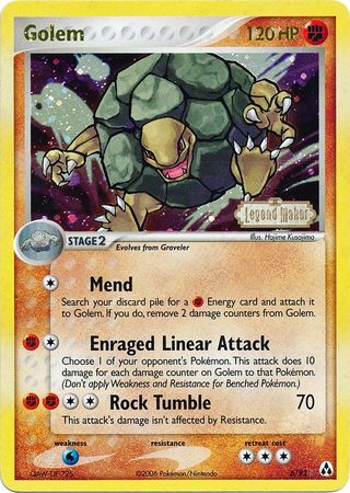 Golem (6/92) (Stamped) [EX: Legend Maker] | Dragon's Lair Comics and Fantasy Houston TX