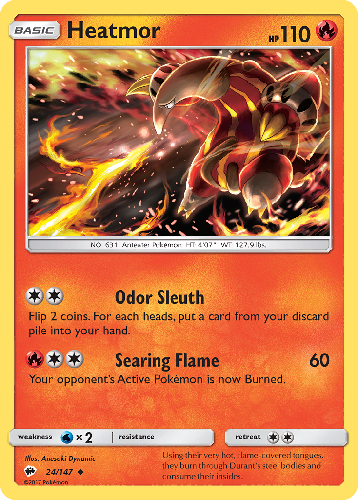 Heatmor (24/147) [Sun & Moon: Burning Shadows] | Dragon's Lair Comics and Fantasy Houston TX
