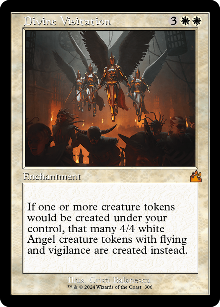 Divine Visitation (Retro Frame) [Ravnica Remastered] | Dragon's Lair Comics and Fantasy Houston TX