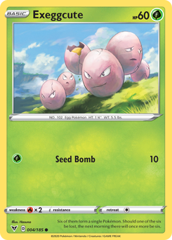 Exeggcute (004/185) [Sword & Shield: Vivid Voltage] | Dragon's Lair Comics and Fantasy Houston TX