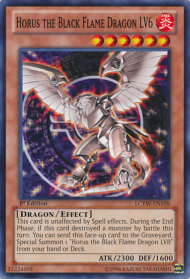 Horus the Black Flame Dragon LV6 [LCYW-EN198] Common | Dragon's Lair Comics and Fantasy Houston TX