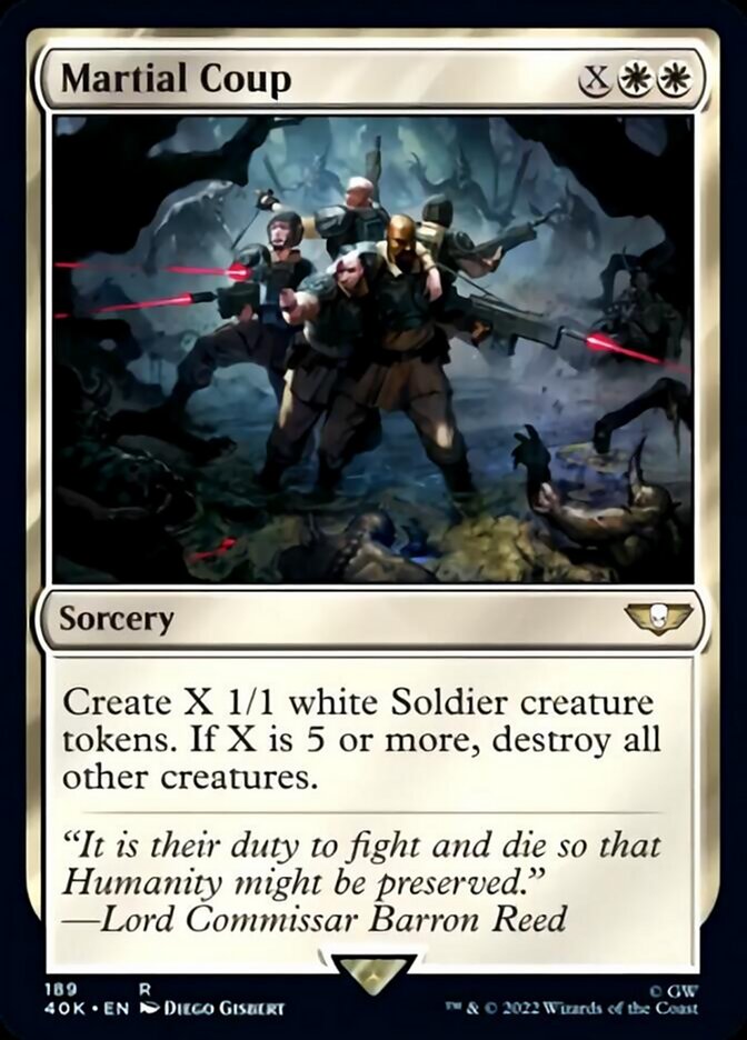 Martial Coup (Surge Foil) [Warhammer 40,000] | Dragon's Lair Comics and Fantasy Houston TX