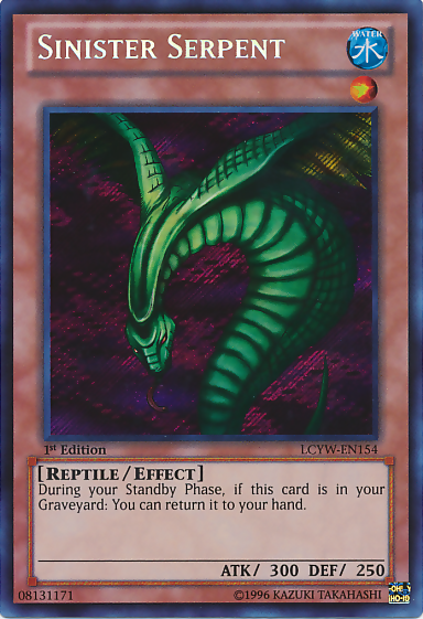 Sinister Serpent [LCYW-EN154] Secret Rare | Dragon's Lair Comics and Fantasy Houston TX