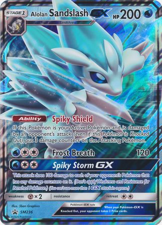 Alolan Sandslash GX (SM236) (Jumbo Card) [Sun & Moon: Black Star Promos] | Dragon's Lair Comics and Fantasy Houston TX