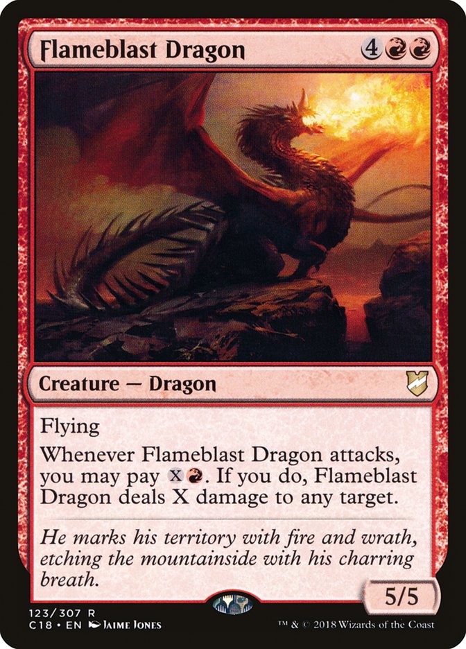 Flameblast Dragon [Commander 2018] | Dragon's Lair Comics and Fantasy Houston TX