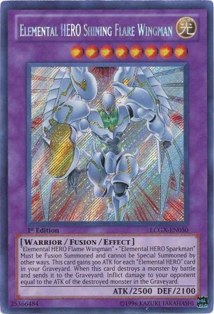 Elemental HERO Shining Flare Wingman [LCGX-EN050] Secret Rare | Dragon's Lair Comics and Fantasy Houston TX