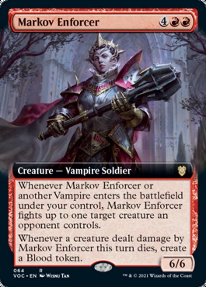 Markov Enforcer (Extended Art) [Innistrad: Crimson Vow Commander] | Dragon's Lair Comics and Fantasy Houston TX
