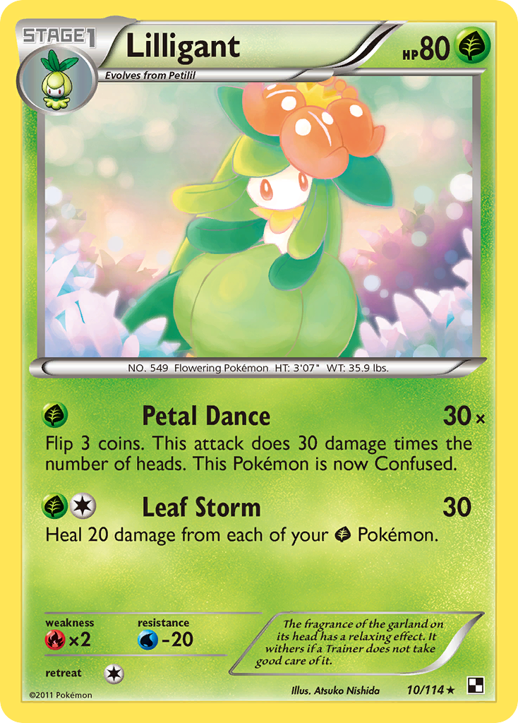 Lilligant (10/114) [Black & White: Base Set] | Dragon's Lair Comics and Fantasy Houston TX