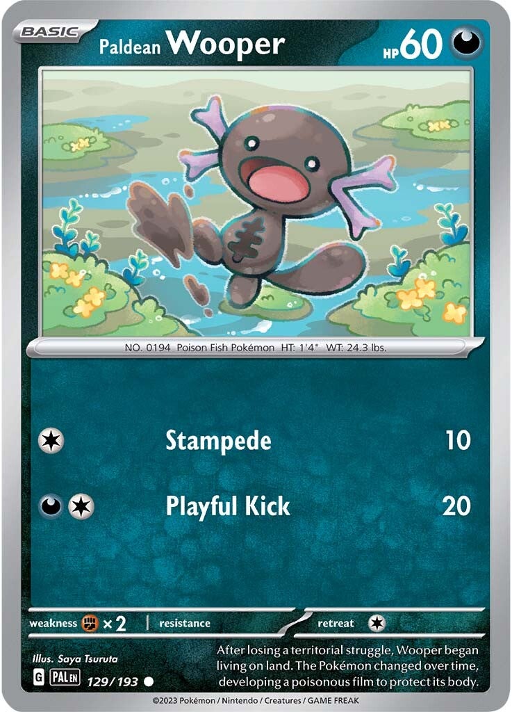Paldean Wooper (129/193) [Scarlet & Violet: Paldea Evolved] | Dragon's Lair Comics and Fantasy Houston TX
