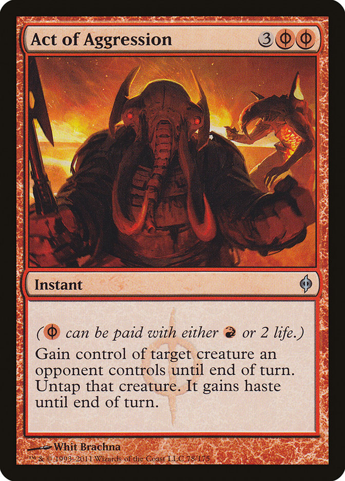 Act of Aggression [New Phyrexia] | Dragon's Lair Comics and Fantasy Houston TX