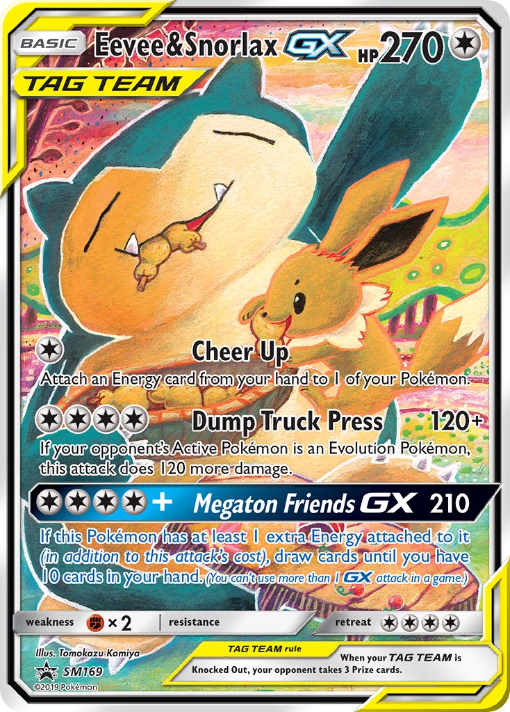 Eevee & Snorlax GX (SM169) [Sun & Moon: Black Star Promos] | Dragon's Lair Comics and Fantasy Houston TX