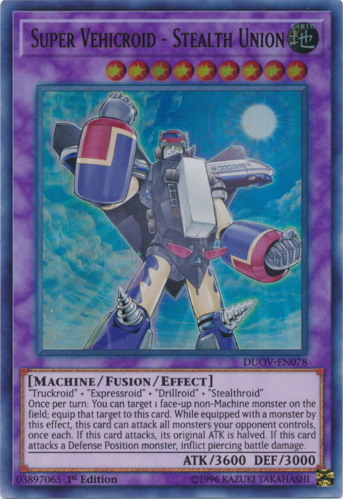 Super Vehicroid - Stealth Union [DUOV-EN078] Ultra Rare | Dragon's Lair Comics and Fantasy Houston TX