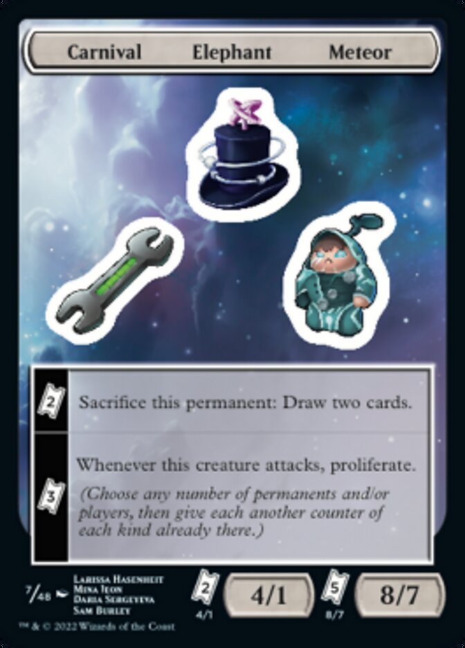 Carnival Elephant Meteor [Unfinity Stickers] | Dragon's Lair Comics and Fantasy Houston TX